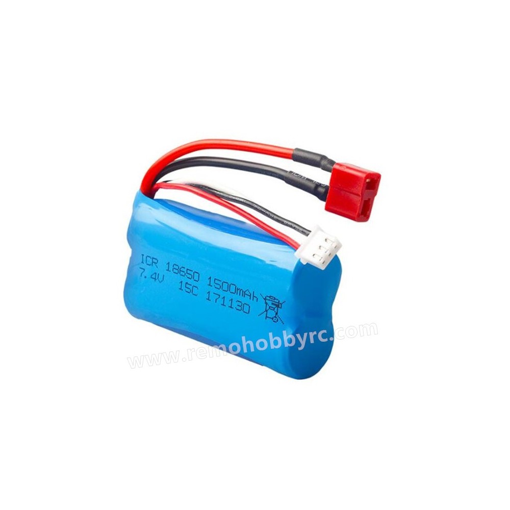 REMO HOBBY 1631 1/16 RC Truck Parts 7.4V 1500mAh Battery (T-plug)