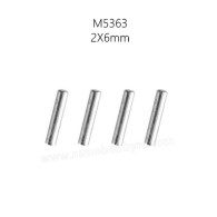 REMO HOBBY 1631 1/16 RC Truck Parts Axle Pins (2X6mm) M5363