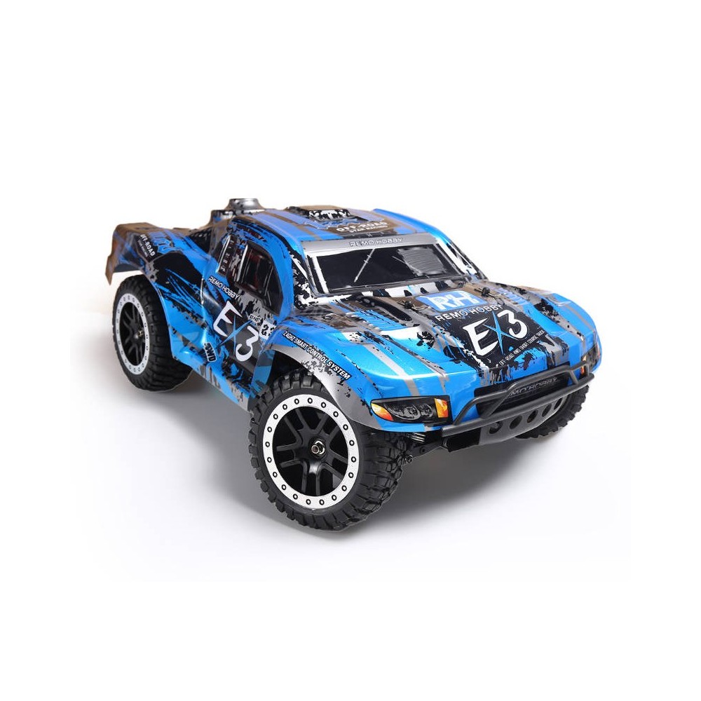 REMO HOBBY 10EX3 Brushed Short Course RC Truck blue